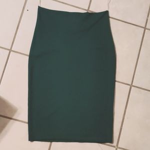 Hunter Green Pencil Skirt